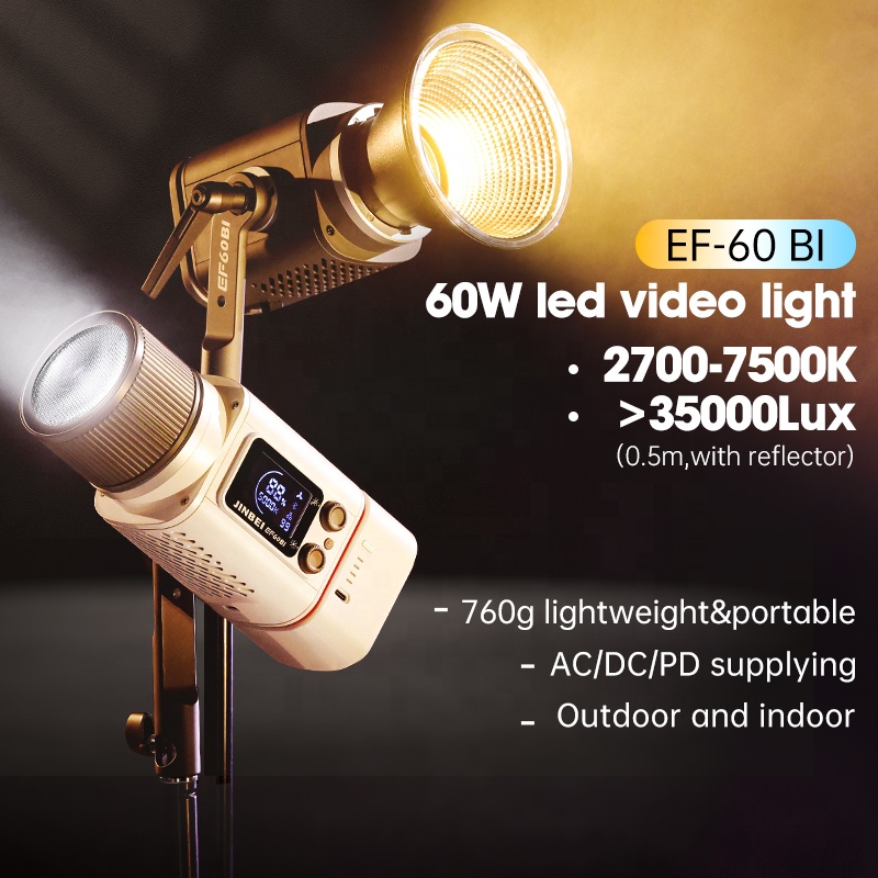 JINBEI EF-60BI 60 Вт Портативн – обзор и цена Photography Lighting Handheld