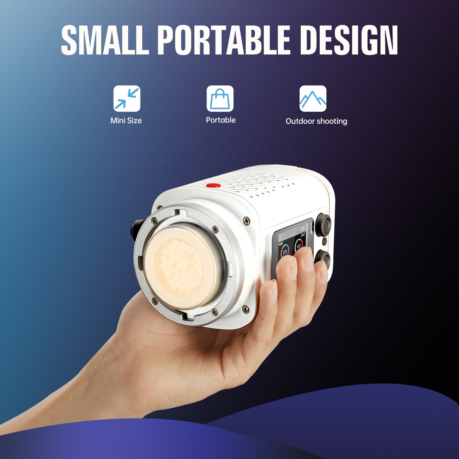 JINBEI EF-60BI 60 Вт Портативн – обзор и цена Photography Lighting Handheld